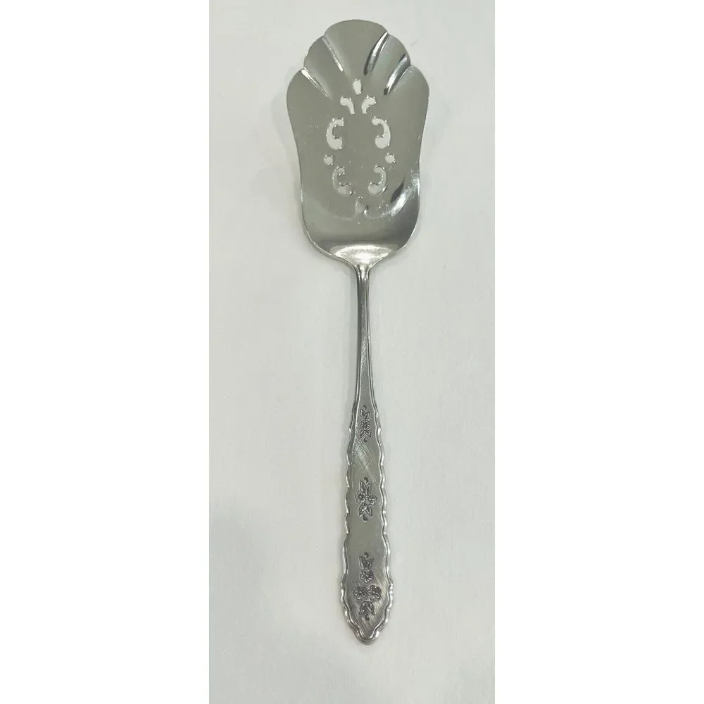 Oneida Pie Server FLORAL BOUQUET Stainless Distinction Silverware Flatware‎